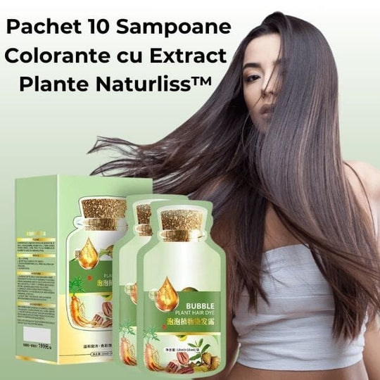 Pachet 10 Sampoane Colorante cu Extract Plante Naturliss™