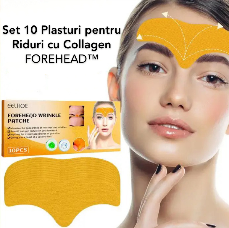 Set 10 Plasturi pentru Riduri cu Collagen FOREHEAD™